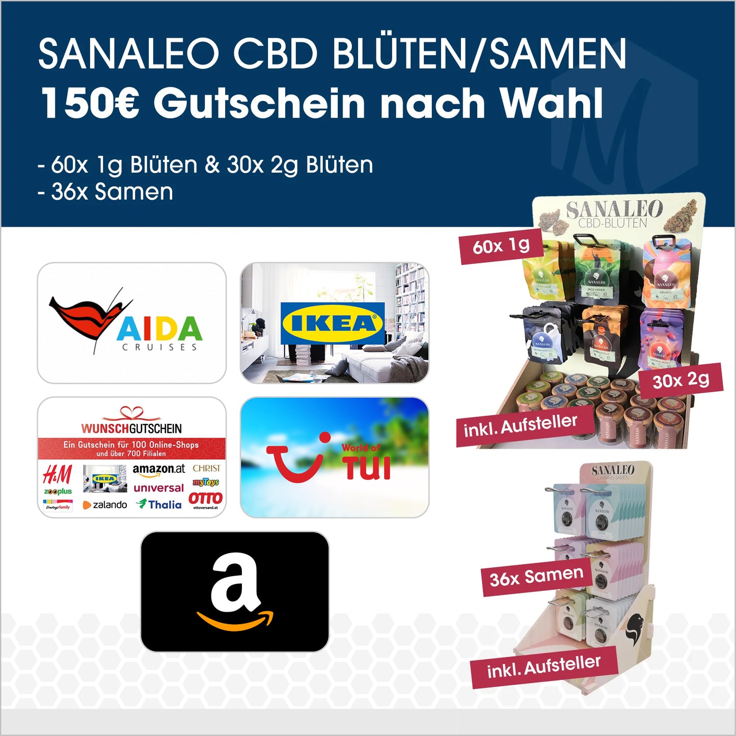 Sanaleo CBD Blüten & Cannabissamen mit Gutschein