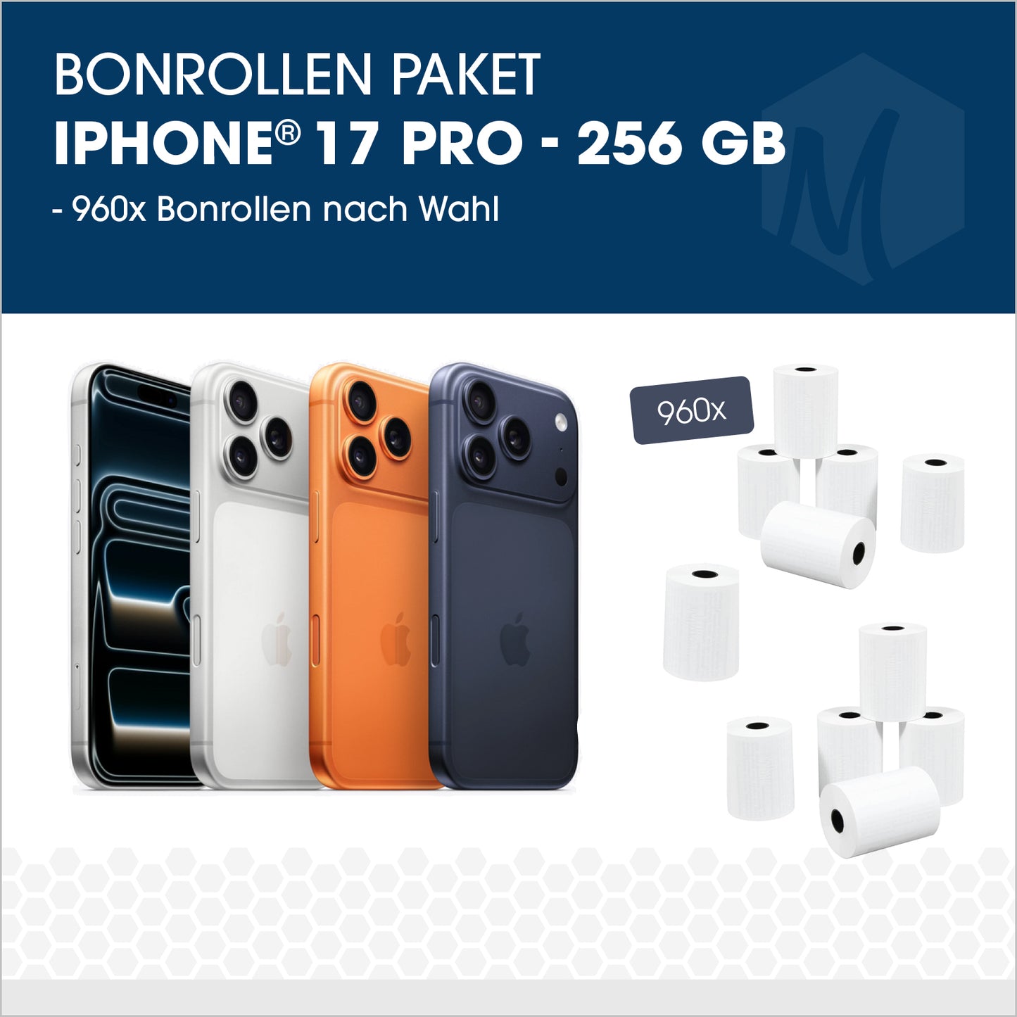 Bonrollen-Paket mit iPhone 17 Pro