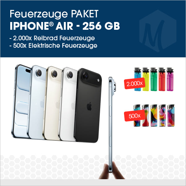 Feuerzeug-Paket mit Apple iPhone Air