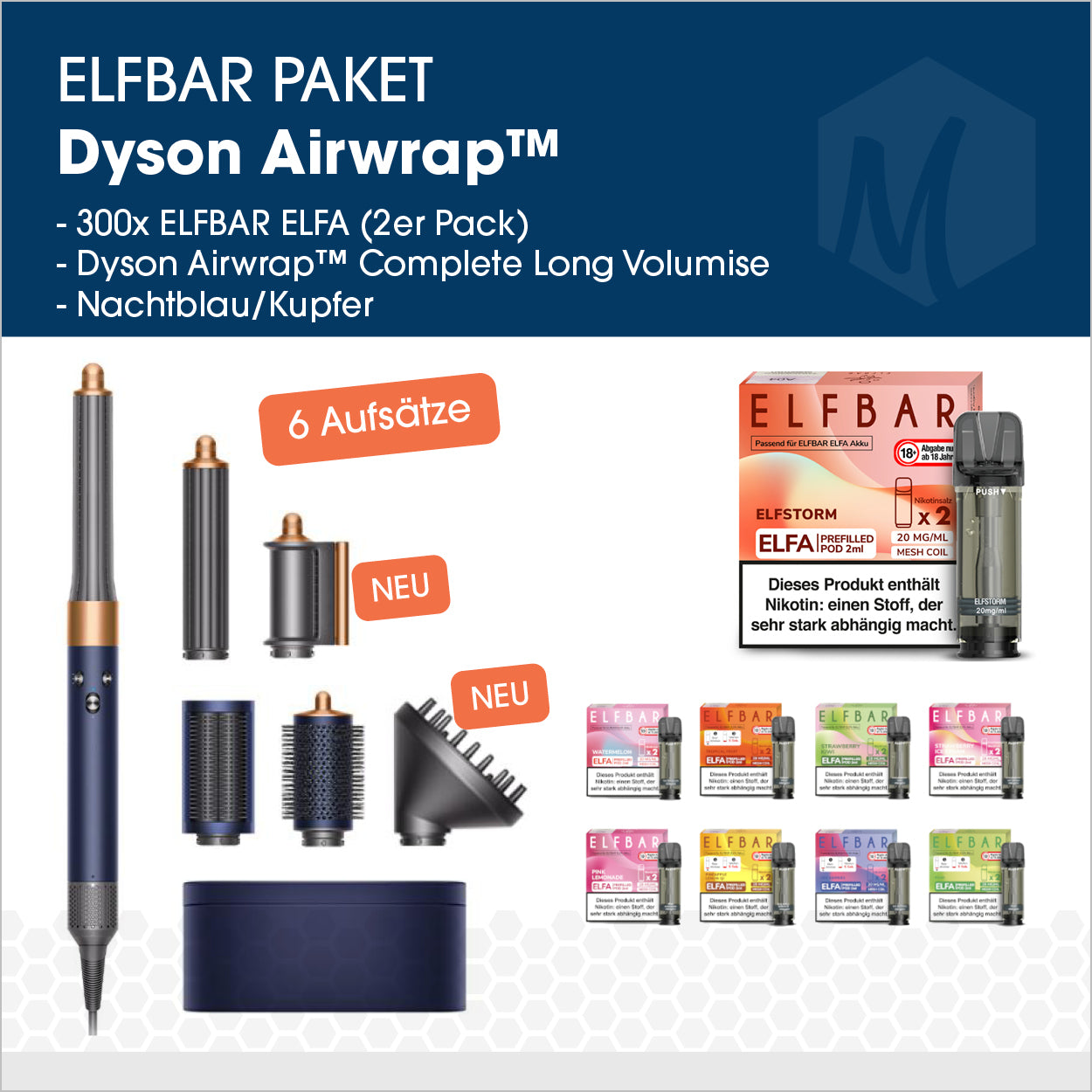 Elfbar Elfa - Paket mit Dyson Airwrap