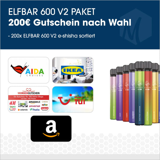 Elfbar V1 - Paket mit 200€ Gutschein