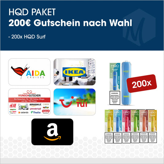 HQD Surf - Paket mit Gutschein