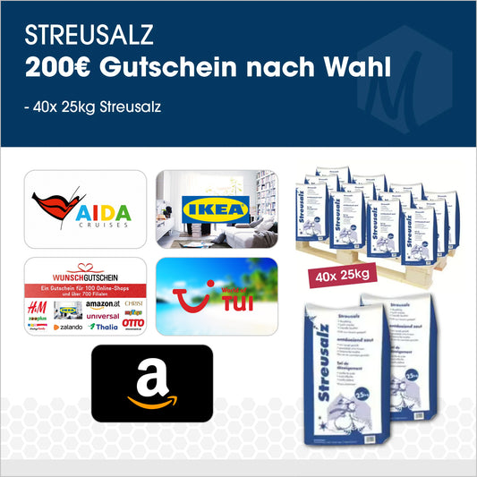 Streusalz Paket mit 200€ Gutschein