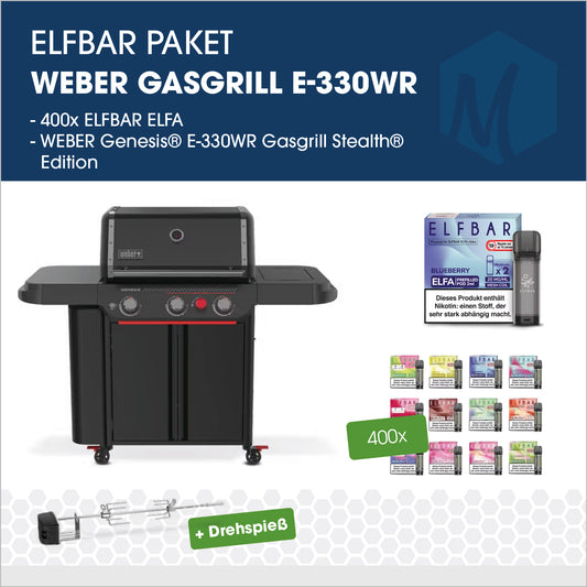 Elfbar Elfa Pod's - Paket mit Weber Gasgrill