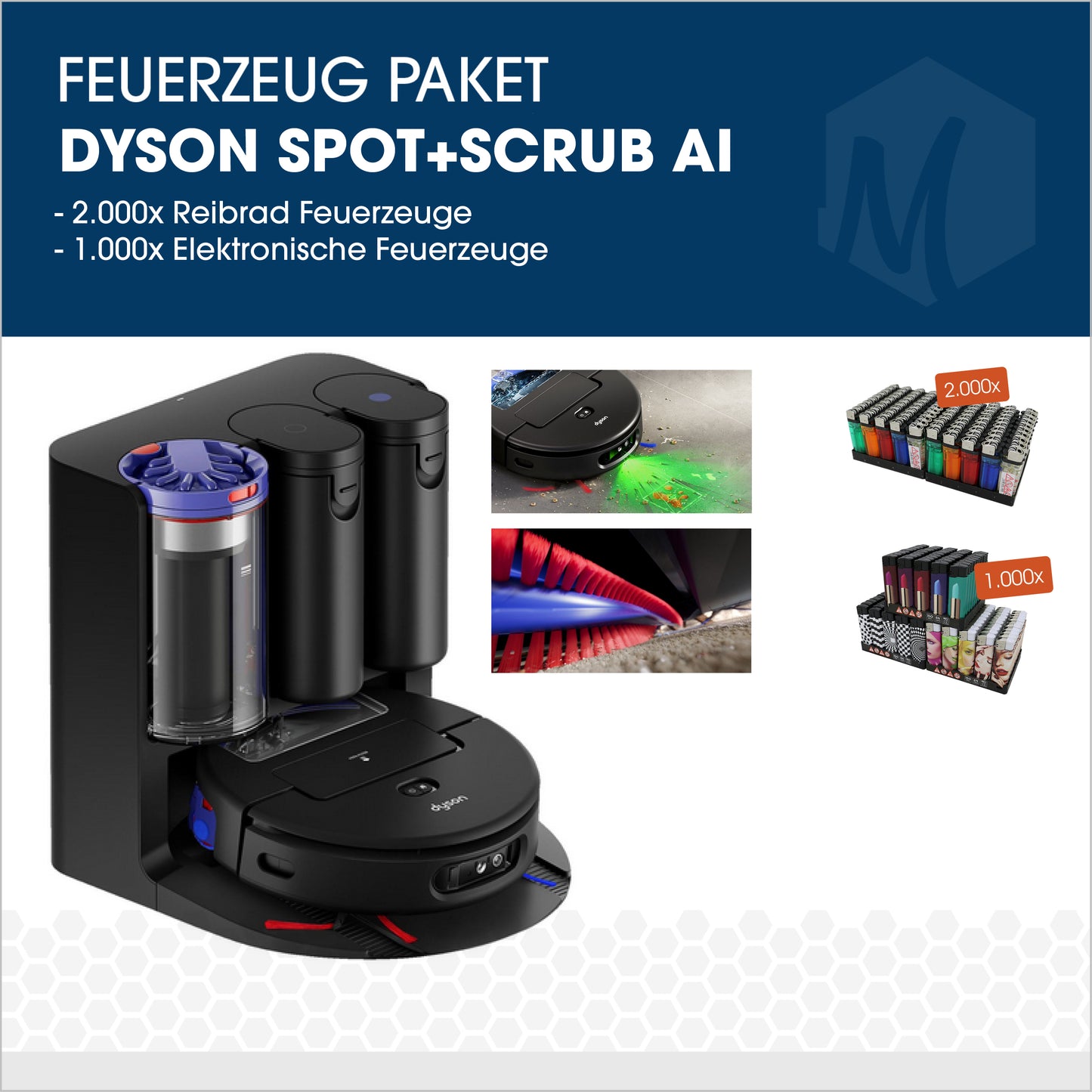 Feuerzeug-Paket mit Dyson Spot + Scrub AI