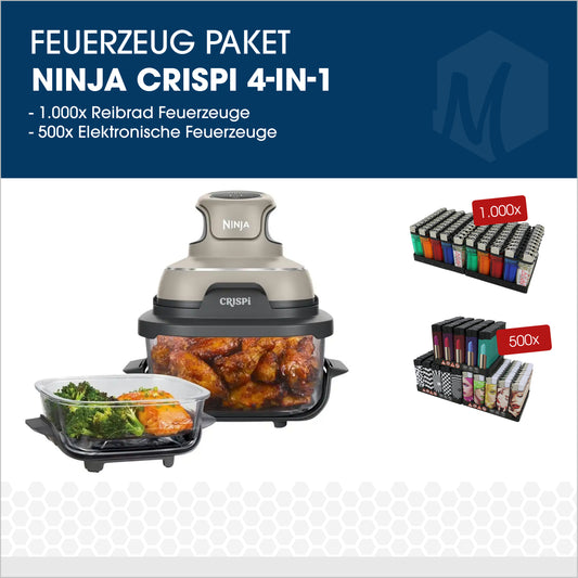 Feuerzeug-Paket mit Ninja Crispi 4-IN-1
