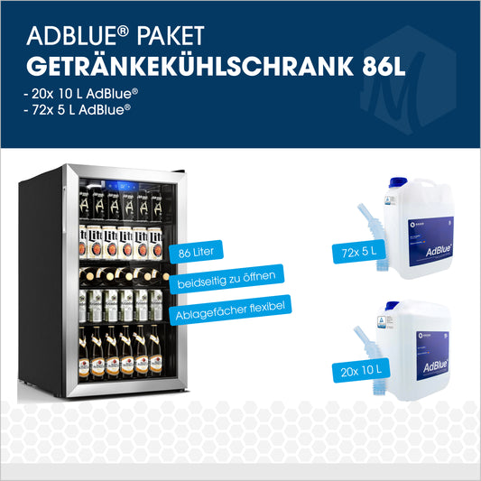 AdBlue® Mischpaket mit Getränkekühlschrank