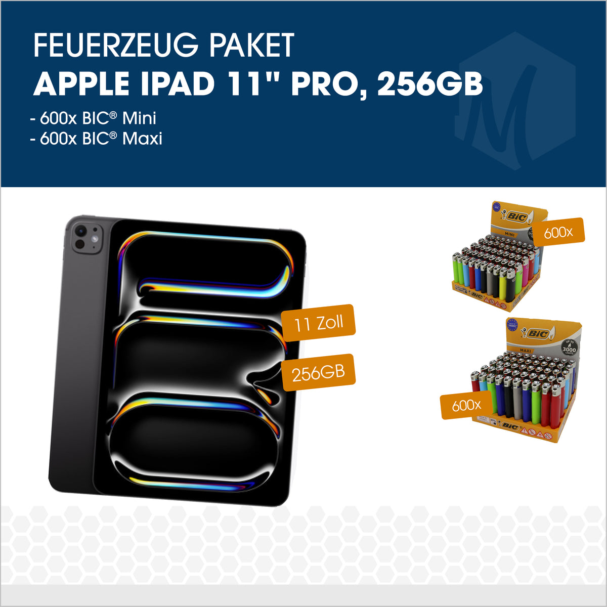 Feuerzeug-Paket mit Apple iPad Pro 11 Zoll - 256GB - WiFi