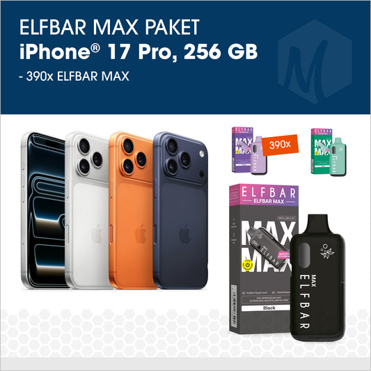 Elfbar MAX - Paket mit iPhone 17 Pro