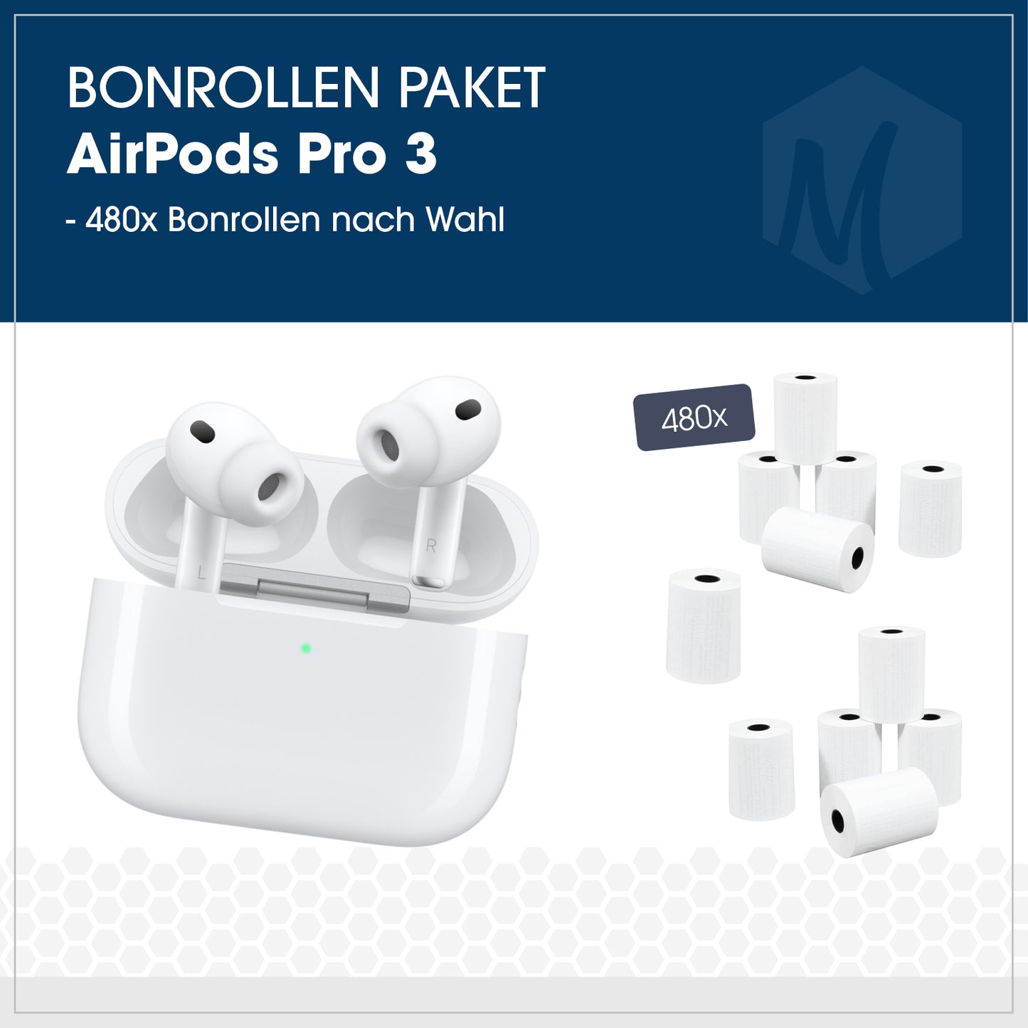 Bonrollen-Paket mit AirPods Pro 3