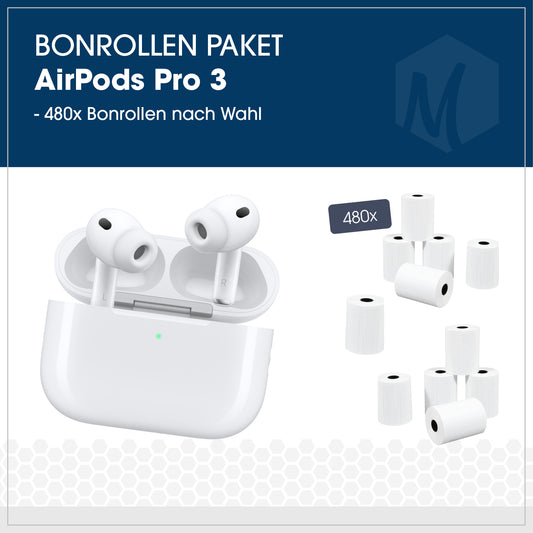 Bonrollen-Paket mit AirPods Pro 3