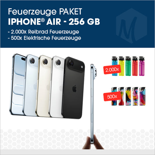 Feuerzeug-Paket mit Apple iPhone Air