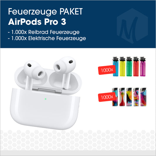 Feuerzeug-Paket mit AirPods Pro 3