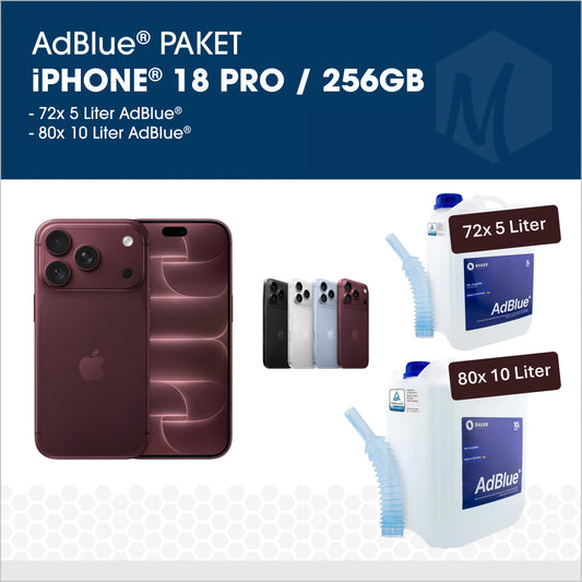 AdBlue® Paket 8 mit iPhone 18 Pro