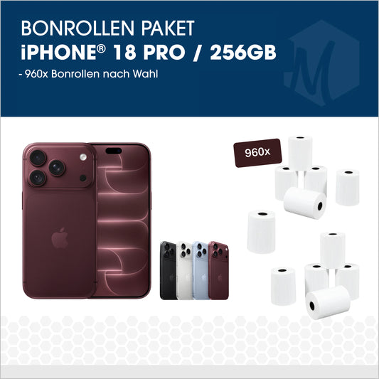 Bonrollen-Paket mit iPhone 18 Pro